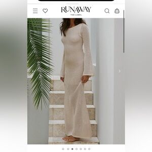 Runaway the label Seven wonders Rosalie maxi dress - sand L